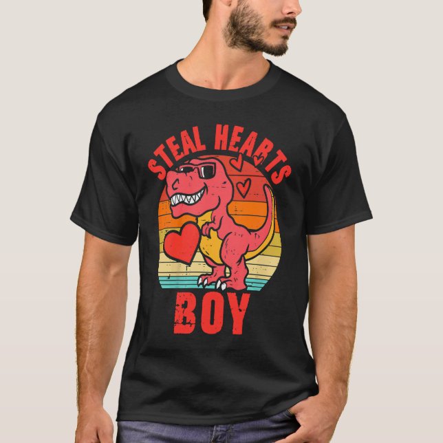 T-shirt Les enfants de Dinosaur volent son coeur Saint Val (Devant)