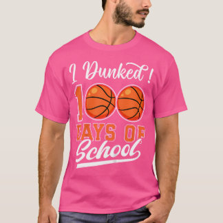 T-shirt Les Enfants J'Ai Fait 100 Jours De Basketball Scol