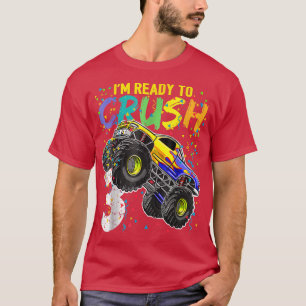 T-shirt Les enfants, je suis prêt à écraser 3 Monster Truc