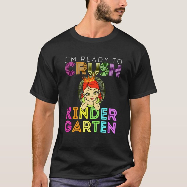 T-shirt Les Enfants Je Suis Prêt À Écraser L'École Primair (Devant)