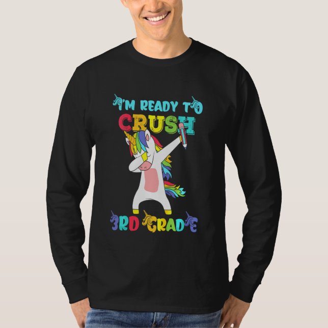 T-shirt Les Enfants Je Suis Prêt À Écraser Ma 3E Maternell (Devant)