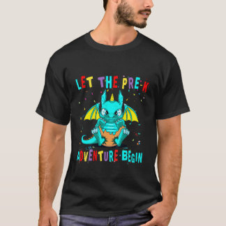 T-shirt Les Enfants Laissent L'Aventure Pré-K Commencer À 