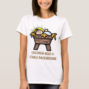 T-shirt les enfants ont besoin d'arrière - plan stable