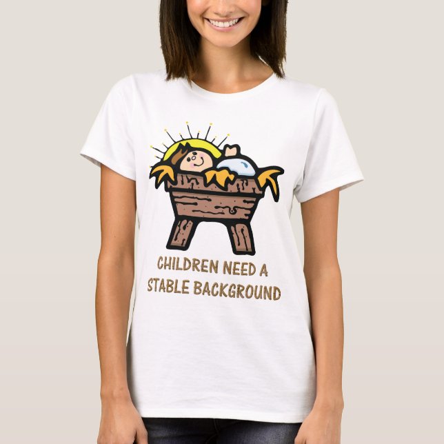 T-shirt les enfants ont besoin d'un arrière - plan stable (Devant)