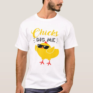 T-shirt Les Enfants Poussins Me Creusent Joyeux Jour de P