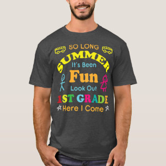T-shirt Les enfants Premier jour de 1ère année Retour à l'