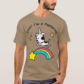 T-shirt Les enfants regardent je suis un Puppycorn