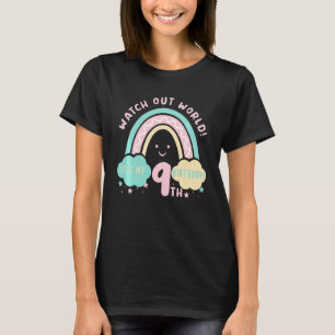 T-shirt Les enfants regardent le monde C'est mon 9e annive