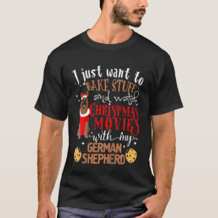 T-shirt Les Enfants Regarder Les Films De Noël Avec Mon Be
