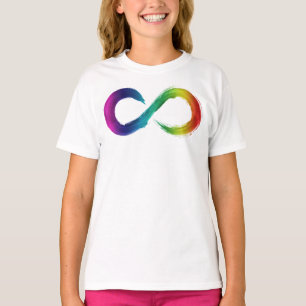 T-shirt Les enfants Ruffle Neurodiversity Chemise arc-en-c