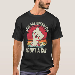 T-shirt Les enfants sont surestimés Adoptez un chat Chat