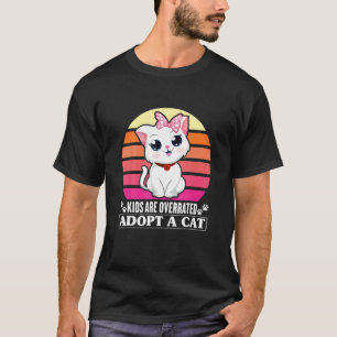 T-shirt Les Enfants Sont Surestimés Adoptez Un Chat Papa