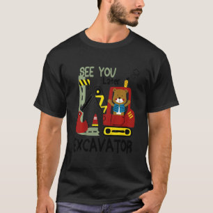 T-shirt Les Enfants Te Voient Plus Tard Excavateur Pour Le