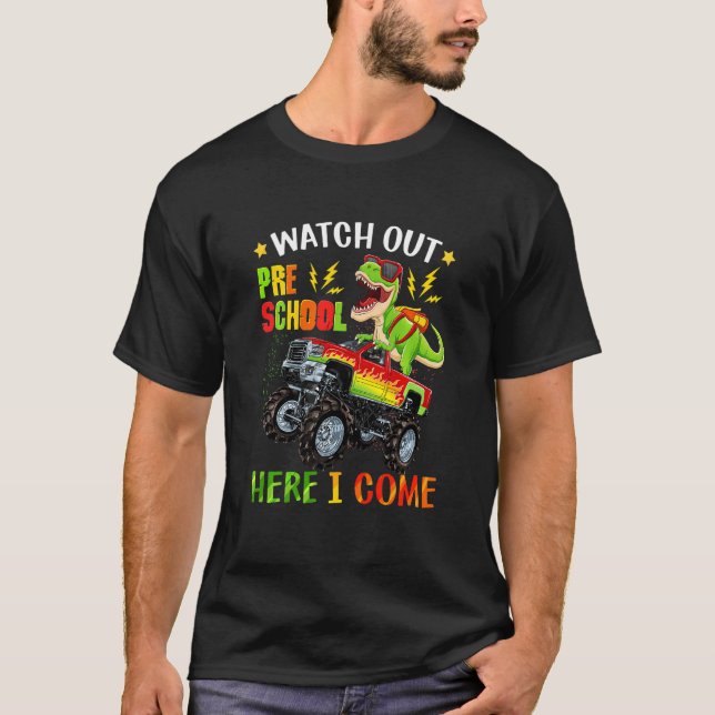 T-shirt Les Enfants Veillent À L'École Préscolaire Ici Je  (Devant)