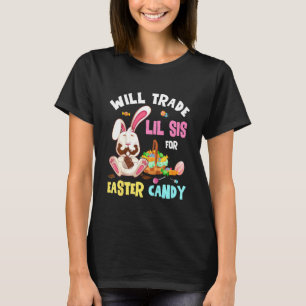 T-shirt Les Enfants Vont Échanger Lil Sister Pour Pâques C