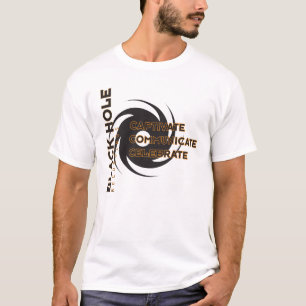 T-shirt Les enregistrements de trou noir "célèbrent" la