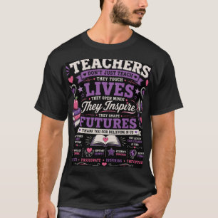 T-SHIRT LES ENSEIGNANTS NE SE CONTENTENT PAS D'ENSEIGNER,