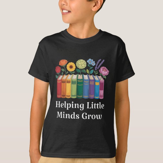 T-shirt Les Enseignants Qui Aident Les Petits Esprits À Re (Devant)