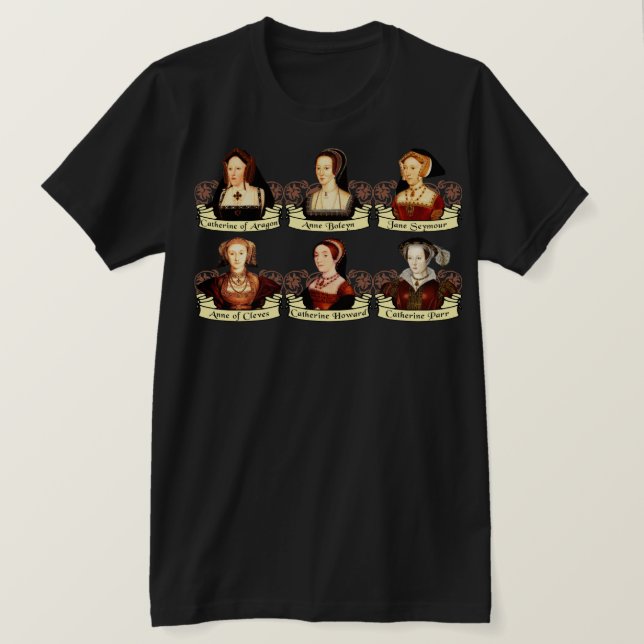 T-shirt Les épouses SIx de Henri VIII Classic (Design devant)