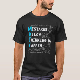 T-shirt Les Erreurs Des Amateurs De Maths Permettent De Pe