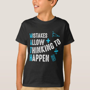 T-shirt Les erreurs des enseignants en mathématiques à l