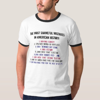 T-shirt Les erreurs les plus honteuses dans l'histoire