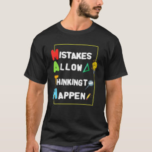 T-shirt Les Erreurs Permettent De Penser À Se Produire Le 