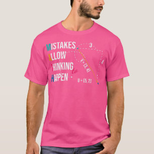 T-shirt Les erreurs permettent de penser drôle Sciences En