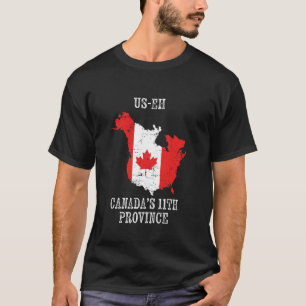T-shirt Les États-Unis Canada 11e province drôle US-EH UTI