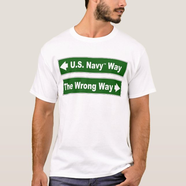 T-shirt Les États-Unis Chemise de plaque de rue de manière (Devant)