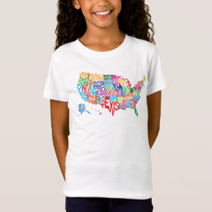 T-Shirt Les Etats-Unis dans les noms