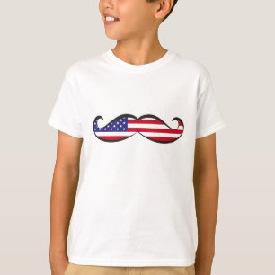 T-shirt Les Etats-Unis marquent la moustache