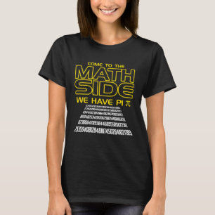 T-shirt Les Étudiants En Mathématiques Venaient Au Côté Ma
