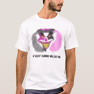 T-shirt les evilclowns, ne peuvent pas dormir. Les clowns