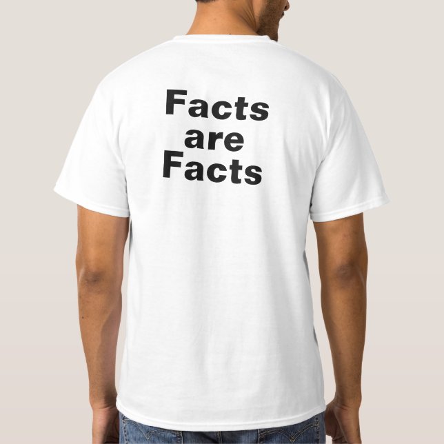 T-shirt Les faits sont des faits - coeur de Monique - (Dos)
