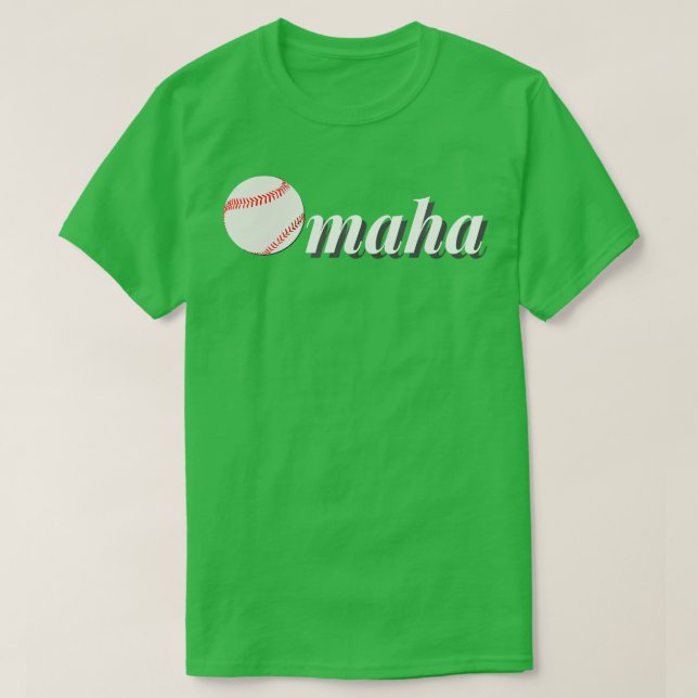 T-shirt Les fans de baseball de l'Omaha Baseball College (Design devant)