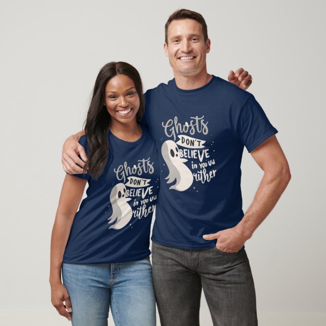 T-shirt Les fantômes ne croient pas en vous non plus Hallo (Unisexe)