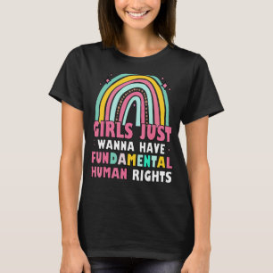 T-shirt Les Féministes Veulent Juste Avoir Des Droits Fond