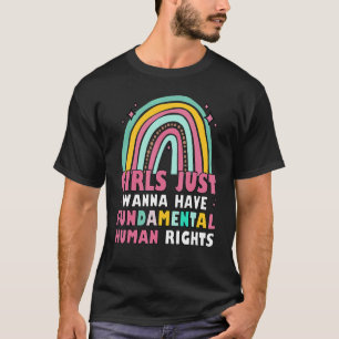 T-shirt Les Féministes Veulent Juste Avoir Des Droits Fond