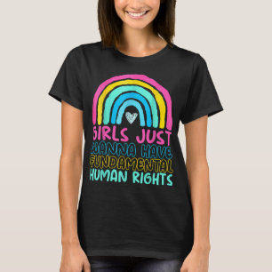 T-shirt Les Féministes Veulent Juste Avoir Des Droits Rain