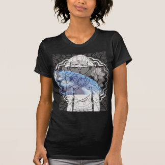 T-shirt les femmes abstrait de la terre