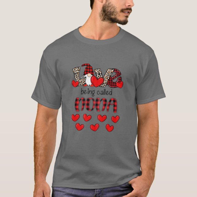 T-shirt Les Femmes Aiment Être Appelée Nona Gnome Leopard  (Devant)