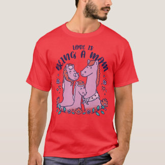T-shirt Les femmes aiment être une maman grand-mère fille