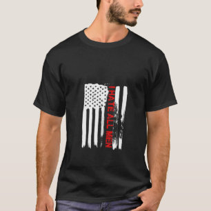 T-shirt Les Femmes Aiment L'Amérique Je Déteste Tous Les H