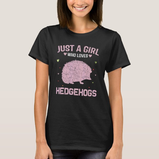 T-shirt Les Femmes Animales Juste Une Fille Qui Aime Les H (Devant)