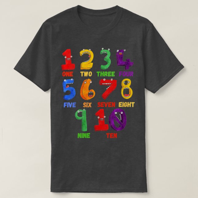 T-shirt Les femmes apprennent le nombre de maths Compter D (Design devant)