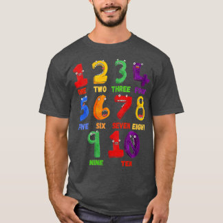 T-shirt Les femmes apprennent le nombre de maths Compter D