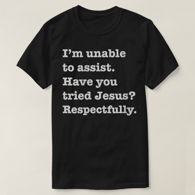T-shirt Les femmes avez-vous essayé Jésus VNeck (Design devant)