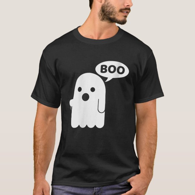 T-shirt Les femmes boo fantôme pouce vers le bas drôle VNe (Devant)