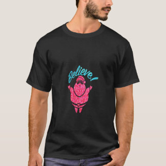T-shirt Les femmes charmant CROYEVE Santa Claus design col